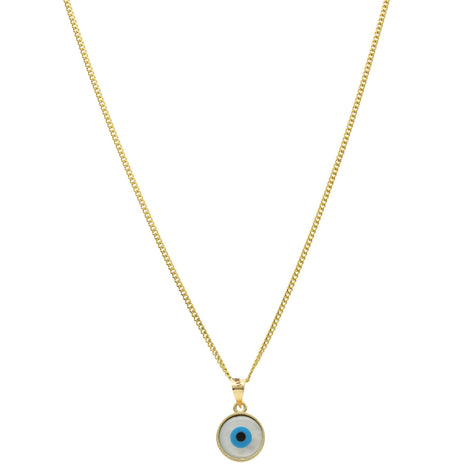 14 Karat Gold Eye Cuban Necklace