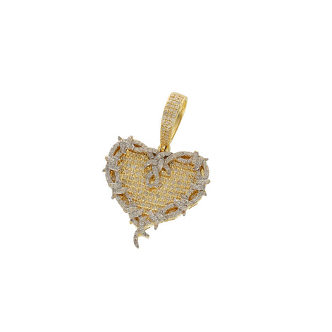 10 Karat Gold 0.65 ctw Diamond Karol G Heart Charm