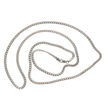 10 Karat White Gold Miami Cuban Link Chain