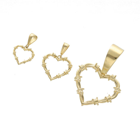 10 Karat Gold Karol G Heart Plain Charm