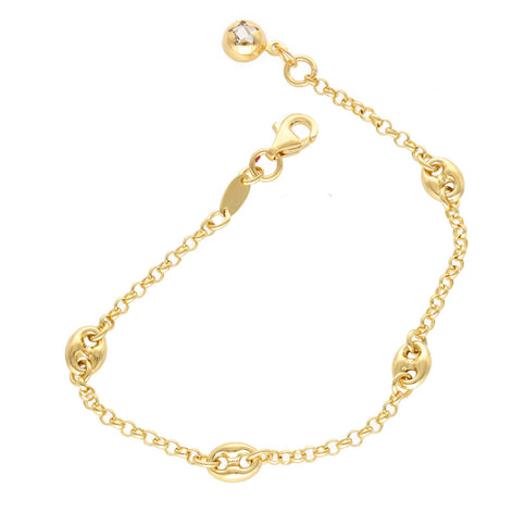 14K Gold Rolo Puff Children Bra 5x6