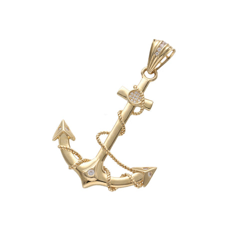 14 karat gold anchor charm