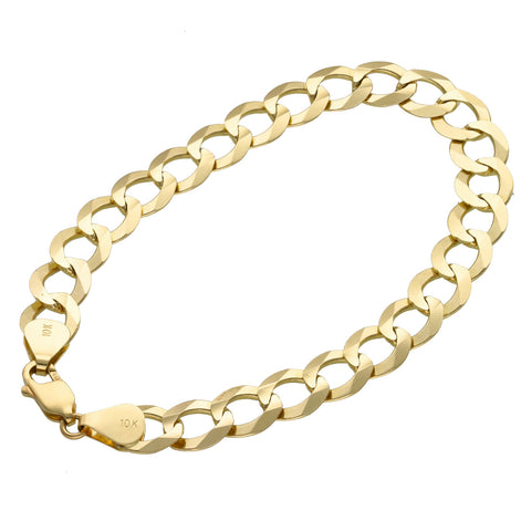 10 Karat Gold Italian Curb Bracelet