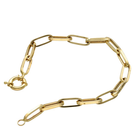 14 Karat Gold paper Clip Bracelets