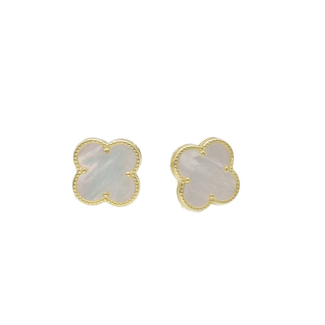 14 karat Gold Mother of Pearl Stud Earrings