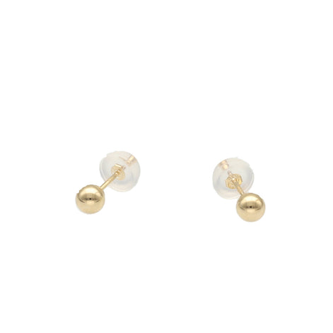 14 Karat Gold Ball Stud Earrings