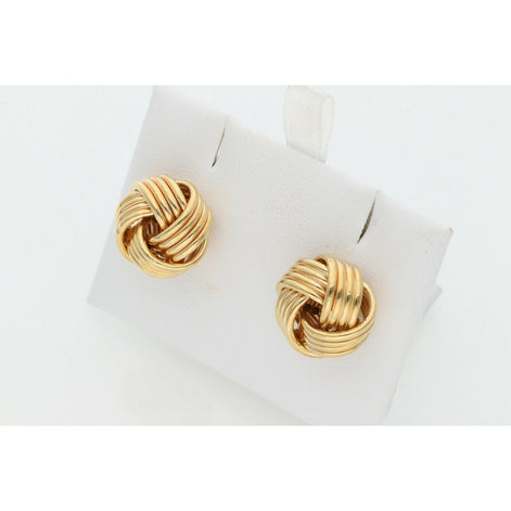 14 Karat Gold Knots Earrings