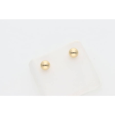 14 Karat Gold Small Ball Stud Earring W: 0.43