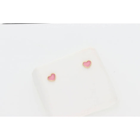 14 Karat Gold Heart Stud Earring W.2