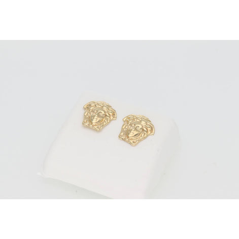 10K Gold Medusa Earring W:2