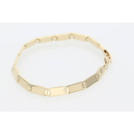 14 Karat Gold Screw Head  Reversible Bracelet