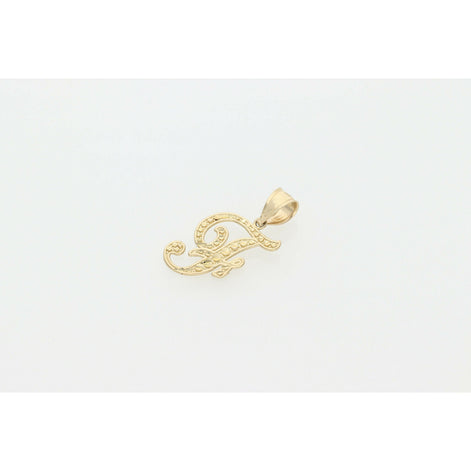 10 karat Gold Textured Letter