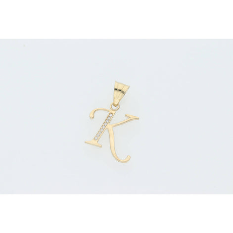 14 Karat Gold Cz Initial