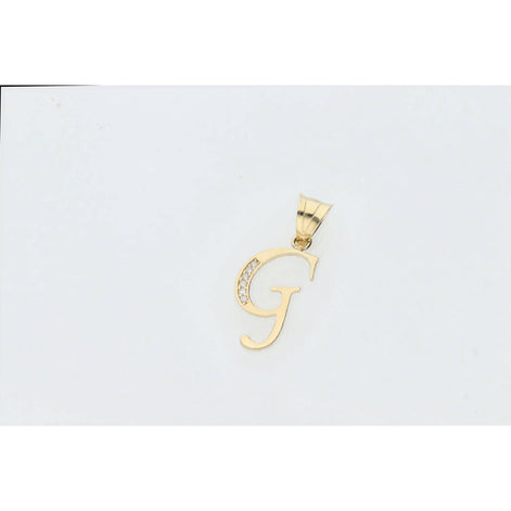 14 Karat Gold Cz Initial