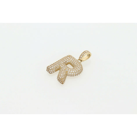10 Karat Gold Cz Bubble Letter