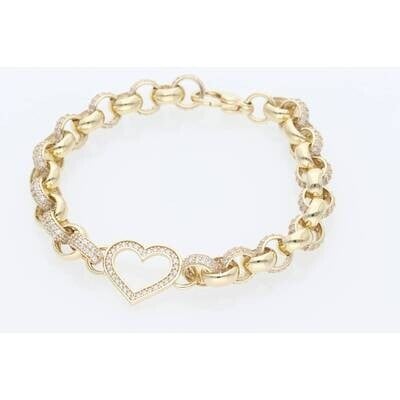 Rolo Heart Bracelet
