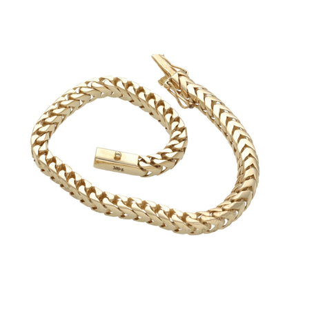 14K Gold Franco Brac Box lock 4.7 x 8