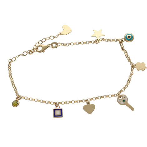 Gold Lucky Charms Bracelet
