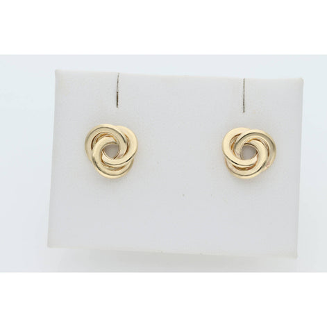 14 karat Flat Knots Earrings W:1.7