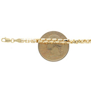 Venetian Gold Anklet compared to 25 USA Cent.