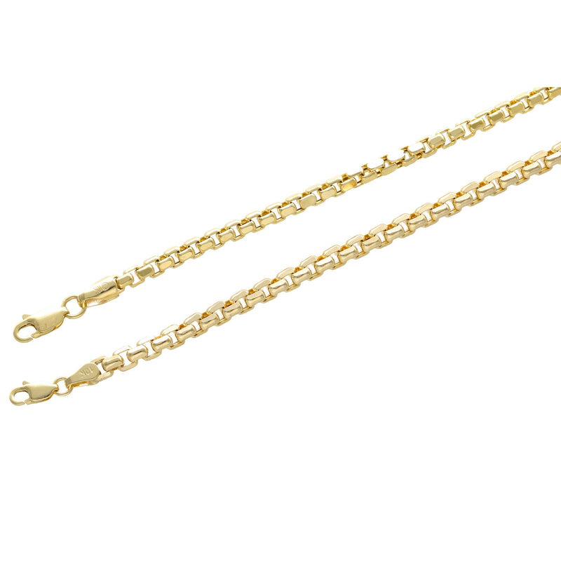 10 Karat Gold Venetian Anklet showing the lobster lock.