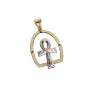 Authentic 10 karat gold Ankh symbol charm - ancient Egyptian jewelry