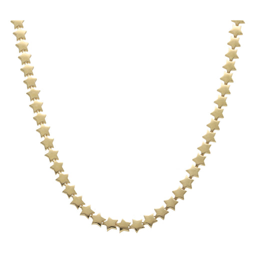 14K gold star necklace for women with celestial star charms on 17-inch chain - luxury star jewelry by Veka Jewelry