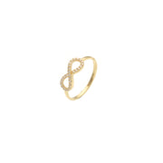 real solid gold infinity ring