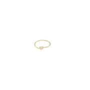 14K Yellow Gold Dainty Nose Hoop 9mm