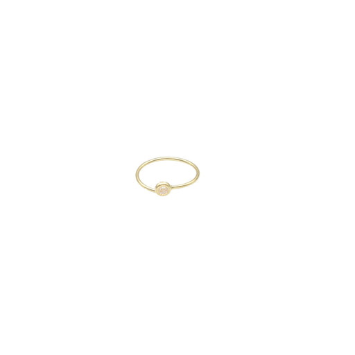 14K Yellow Gold Dainty Nose Hoop 9mm