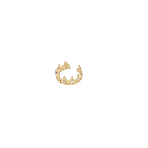 14k Gold  Ear cuff on a white background