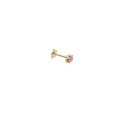 14k Gold Flat Back Stud 