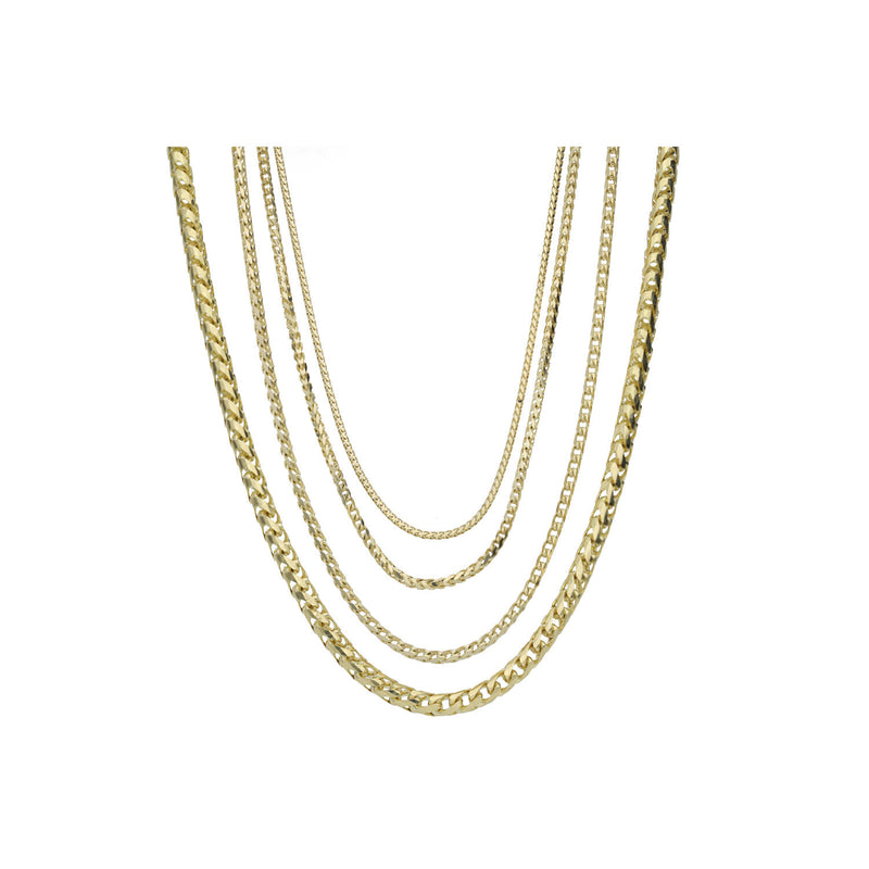 14k Solid real Gold Franco rondo chains