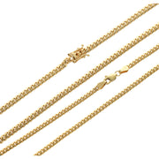18k Solid Gold Miami Cuban Link Chains