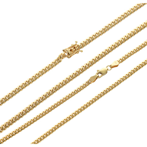 18k Solid Gold Miami Cuban Link Chains