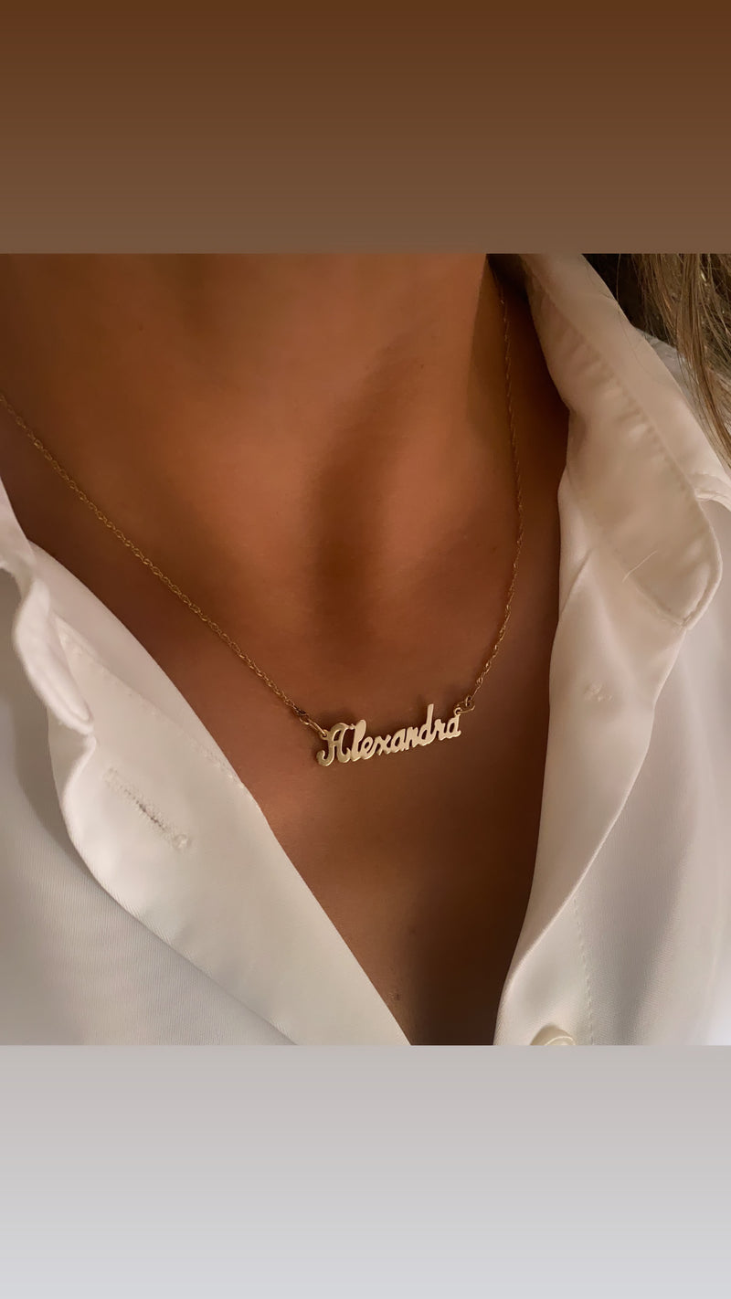 14 Karat Gold Multiple NamePlate