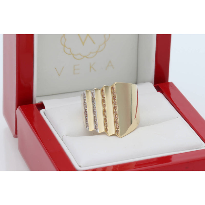 14 Karat Gold Tiered Majesty Ring