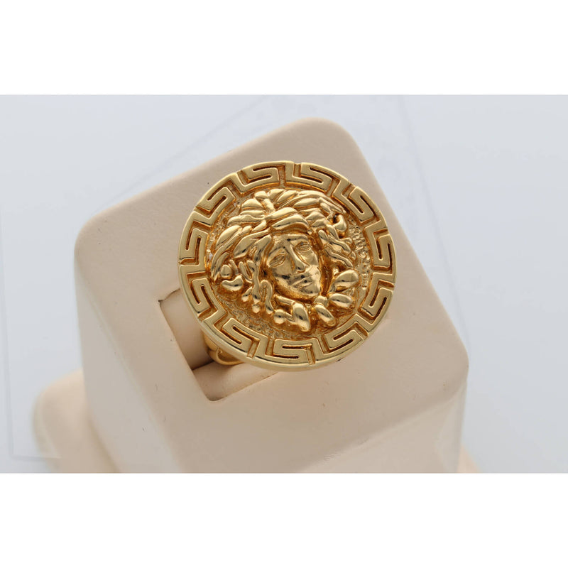 14 Karat Gold Medusa Ring