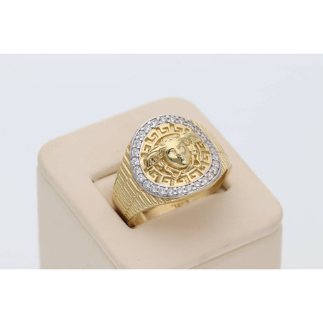 14 Karat Gold Medusa Ring