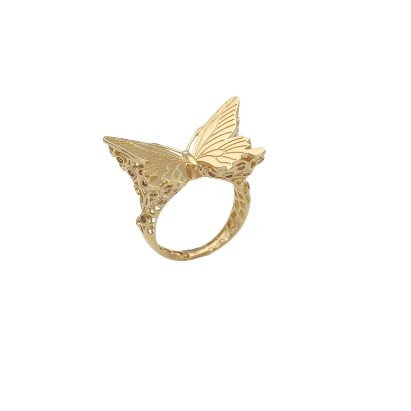 14 Karat Gold Butterfly Ring