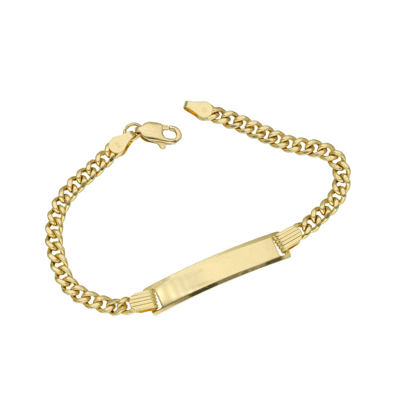 14 Karat Gold Miami Cuban Link ID Bracelet