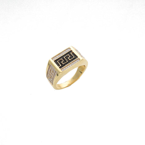 14 Karat Gold Maze Design Ring