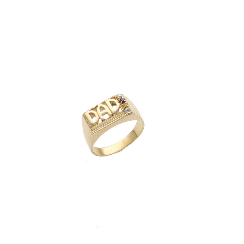 10 Karat Gold " DAD " Ring