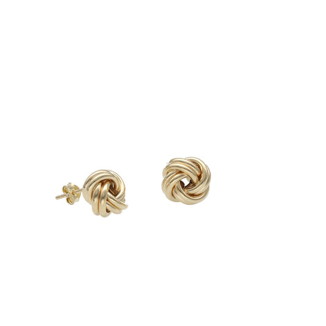 14 Karat Gold Knot Stud Earrings