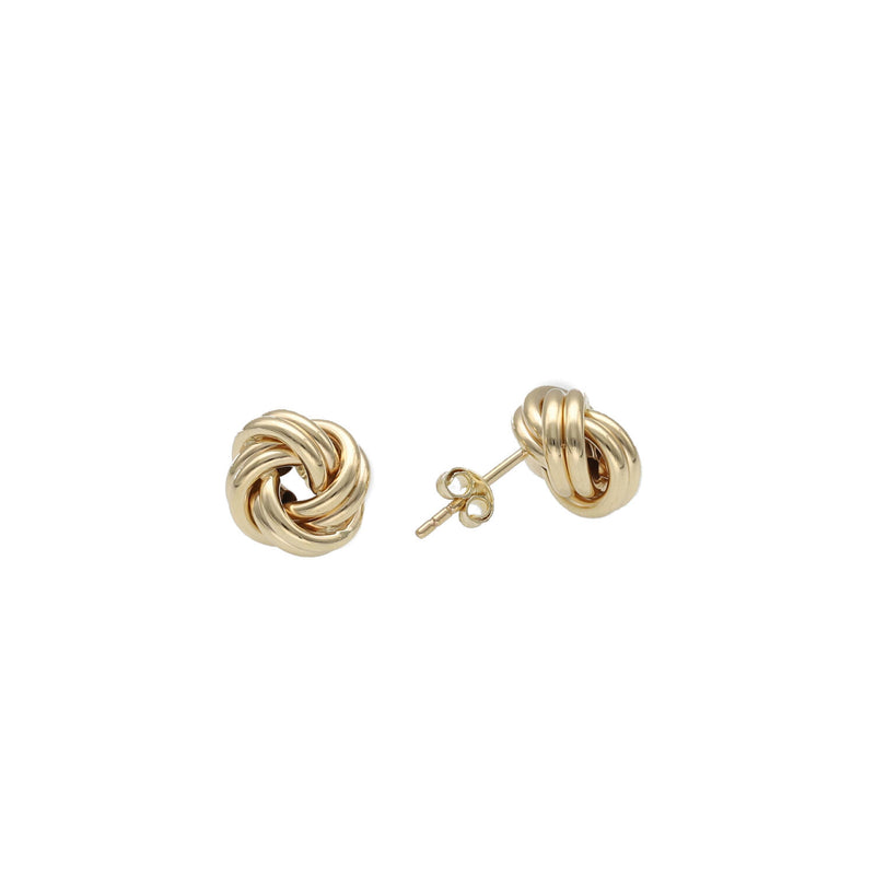 14 Karat Gold Knot Stud Earrings