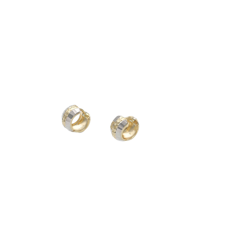 14 Karat Gold Two Tone Hoops
