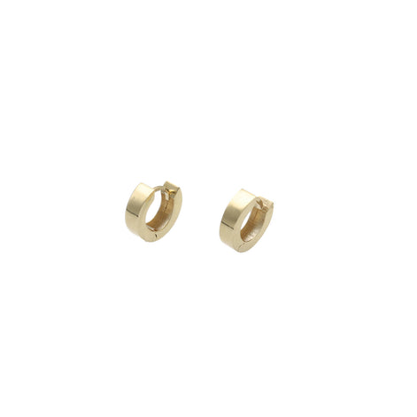 10 Karat Gold Huggie Hoops Plain Earrings