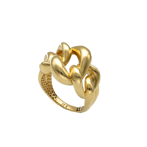 14 Karat Gold with Three Big Cuban Links