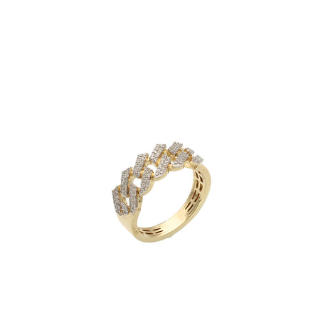 10 Karat Gold 1 CT VVS Diamond Cuban Ring