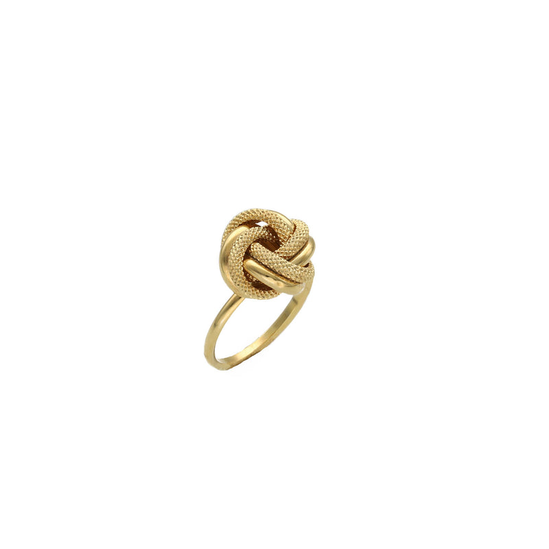 10 Karat Texture Gold Knot Ring